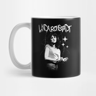 Linda Ronstadt // 1970s Retro Style Fan Design Mug